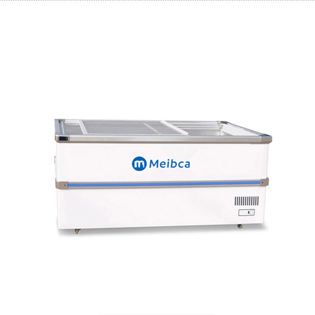 超市滑门玻璃长岛冷冻库