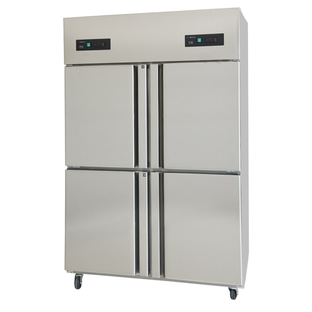4门不锈钢厨房冰柜